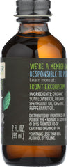 FRONTIER HERB: Organic Mint Flavor, 2 oz