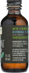 FRONTIER HERB: Organic Peppermint Flavor, 2 oz
