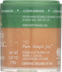 SIMPLY ORGANIC: Mini Cinnamon Powder, 0.67 oz