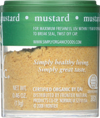 SIMPLY ORGANIC: Mini Mustard Seed Ground Organic, .46 oz