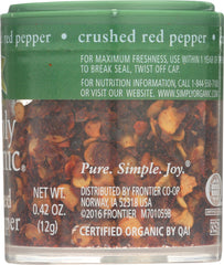 SIMPLY ORGANIC: Mini Crushed Red Pepper, .42 oz