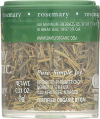 SIMPLY ORGANIC: Mini Rosemary Leaf Whole, 0.21 oz