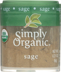 SIMPLY ORGANIC: Mini Sage Ground, .21 oz