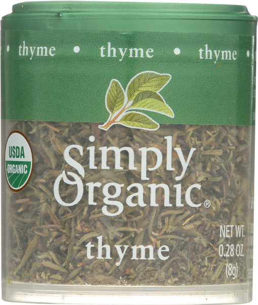 SIMPLY ORGANIC: Mini Thyme Leaf Whole, 0.28 oz