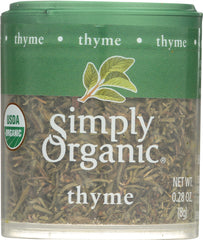 SIMPLY ORGANIC: Mini Thyme Leaf Whole, 0.28 oz