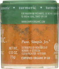 SIMPLY ORGANIC: Mini Ground Turmeric, .53 oz