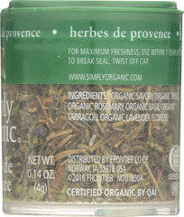 SIMPLY ORGANIC: Mini Herbes De Provence, .14 oz