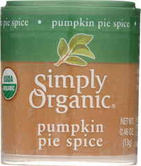 SIMPLY ORGANIC: Mini Pumpkin Pie Spice Organic, .46 oz