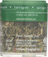 SIMPLY ORGANIC: Mini Tarragon Leaf, .11 oz