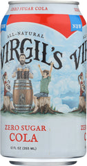 VIRGILS: Zero Sugar Soda Cola 6-12 fl oz, 72 fl oz