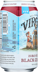 VIRGILS: Zero Sugar Soda Black Cherry 6-12 fl oz, 72 fl oz