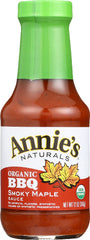 ANNIE'S NATURALS: Organic BBQ Sauce Smoky Maple, 12 oz