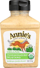 ANNIE'S NATURALS: Organic Horseradish Mustard, 9 oz