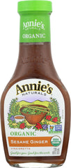 ANNIE'S NATURALS: Organic Dressing Sesame Ginger Vinaigrette, 8 oz