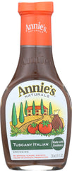 ANNIE'S NATURALS: Tuscany Italian Dressing, 8 oz