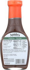 ANNIE'S NATURALS: Tuscany Italian Dressing, 8 oz