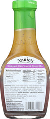 ANNIE'S NATURALS: Organic Red Wine & Olive Oil Vinaigrette, 8 oz