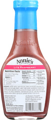 ANNIES HOMEGROWN: Lite Raspberry Vinaigrette Dressing, 8 oz