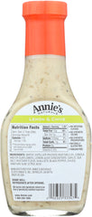 ANNIE'S HOMEGROWN: Dressing Lemon & Chive, 8 Oz