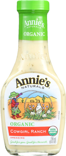 ANNIE'S NATURALS: Organic Dressing Cowgirl Ranch, 8 oz