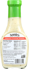 ANNIE'S NATURALS: Organic Dressing Cowgirl Ranch, 8 oz