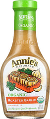 ANNIE'S NATURALS: Organic Dressing Roasted Garlic Vinaigrette, 8 oz