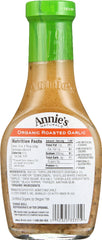 ANNIE'S NATURALS: Organic Dressing Roasted Garlic Vinaigrette, 8 oz