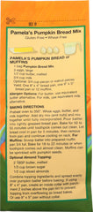 PAMELA'S: Pumpkin Bread Mix Gluten Free, 16 oz