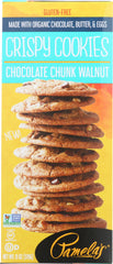 PAMELAS: Chocolate Chunk Walnut Crispy Cookies, 6 Oz
