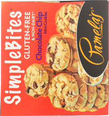 PAMELA'S PRODUCTS: Gluten Free Simplebites Mini Cookies Chocolate Chip, 7 oz