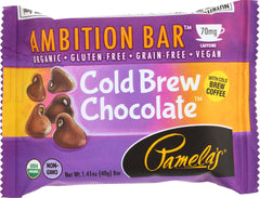 PAMELAS: Cold Brew Chocolate Ambition Bar 1.41 Oz
