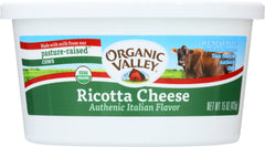 ORGANIC VALLEY: Whole Milk Ricotta Cheese, 15 oz