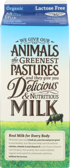 ORGANIC VALLEY: Lactose-Free Reduced Fat 2% Ultra Pasteurized Milk, 64 oz