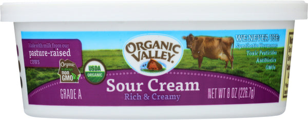 ORGANIC VALLEY: Organic Sour Cream, 8 oz