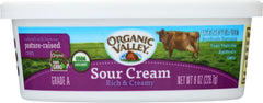 ORGANIC VALLEY: Organic Sour Cream, 8 oz