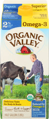 ORGANIC VALLEY: Omega-3 Reduced Fat 2% Milk, 64 oz