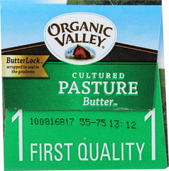 ORGANIC VALLEY: Cultured Pasture Butter Lightly Salted, 1 lb
