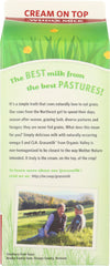 ORGANIC VALLEY:  Whole Grassmilk, 64 oz