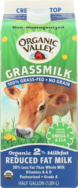 ORGANIC VALLEY: Grassmilk 2% Milk Fat, 64 oz