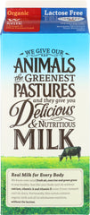 ORGANIC VALLEY: Lactose-Free Whole Milk, 64 oz