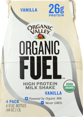 ORGANIC VALLEY: Milk Shake High Protein Vanilla 4 Pack, 44 oz