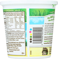 ORGANIC VALLEY: Vanilla Grassmilk Yogurt Whole Milk, 24 oz