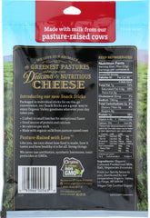 ORGANIC VALLEY: Medium Cheddar Cheese Snack Sticks, 4.5 oz