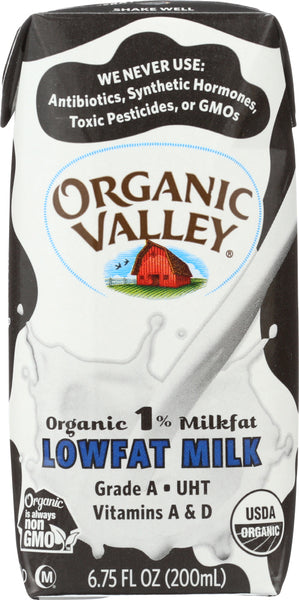 ORGANIC VALLEY: Milk Aseptic Organic 1% Lowfat, 81 oz