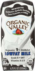ORGANIC VALLEY: Milk Aseptic Organic 1% Lowfat, 81 oz