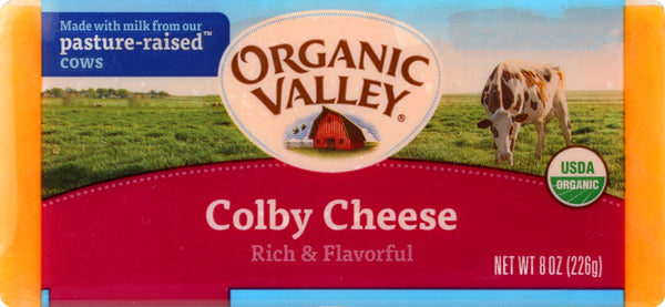 ORGANIC VALLEY: Organic Colby Cheese, 8 oz