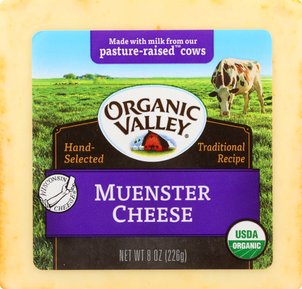 ORGANIC VALLEY: Muenster Cheese, 8 oz