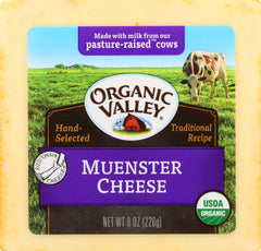 ORGANIC VALLEY: Muenster Cheese, 8 oz