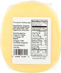 ORGANIC VALLEY: Organic Provolone Cheese, 8 oz