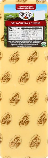 ORGANIC VALLEY: Mild Cheddar Cheese, 5 lb